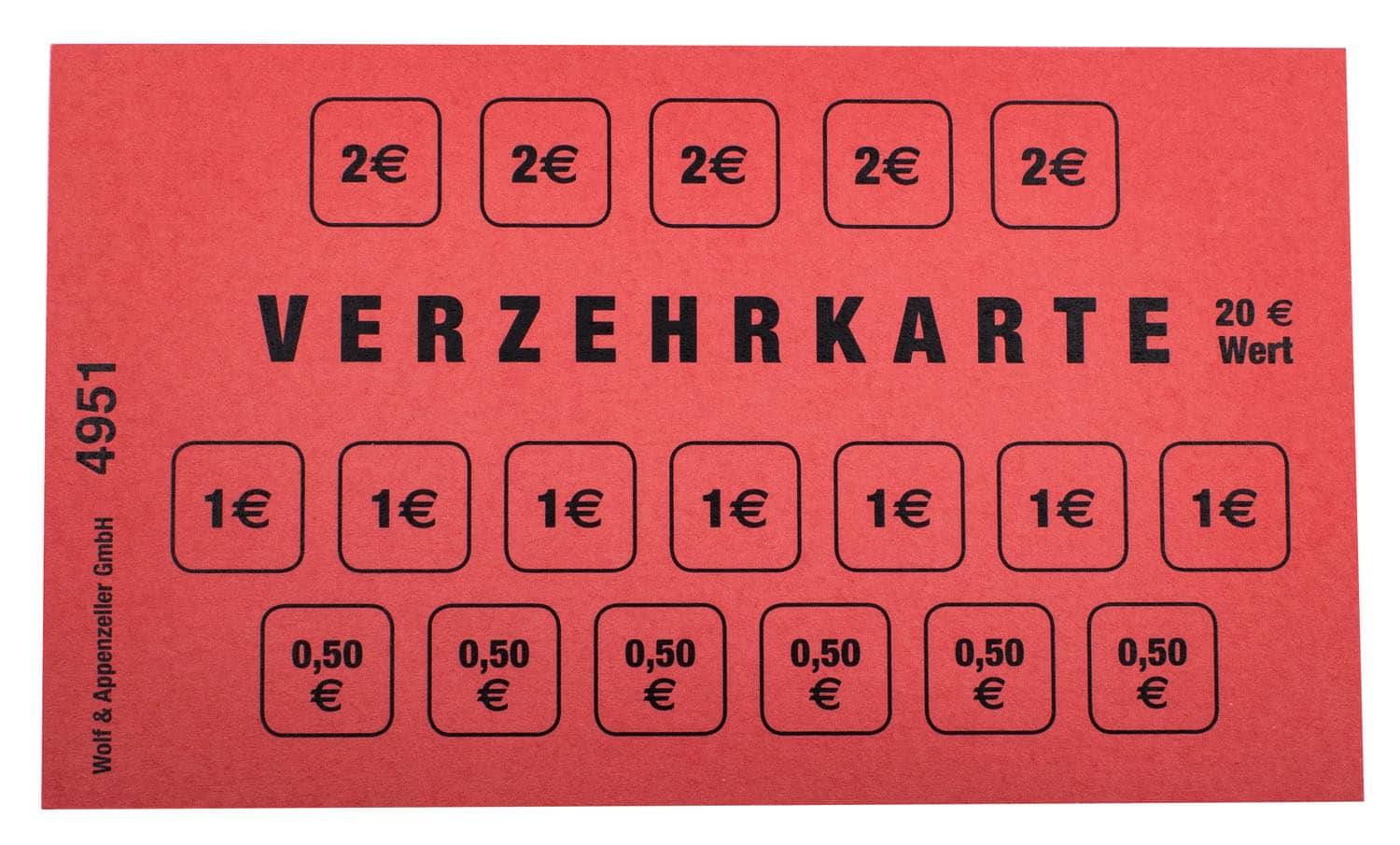 Produktbild von Verzehrkartenblock 20€