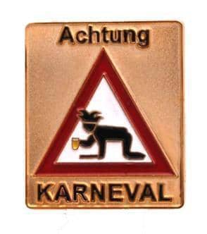 Produktbild von Achtung Karneval Pin