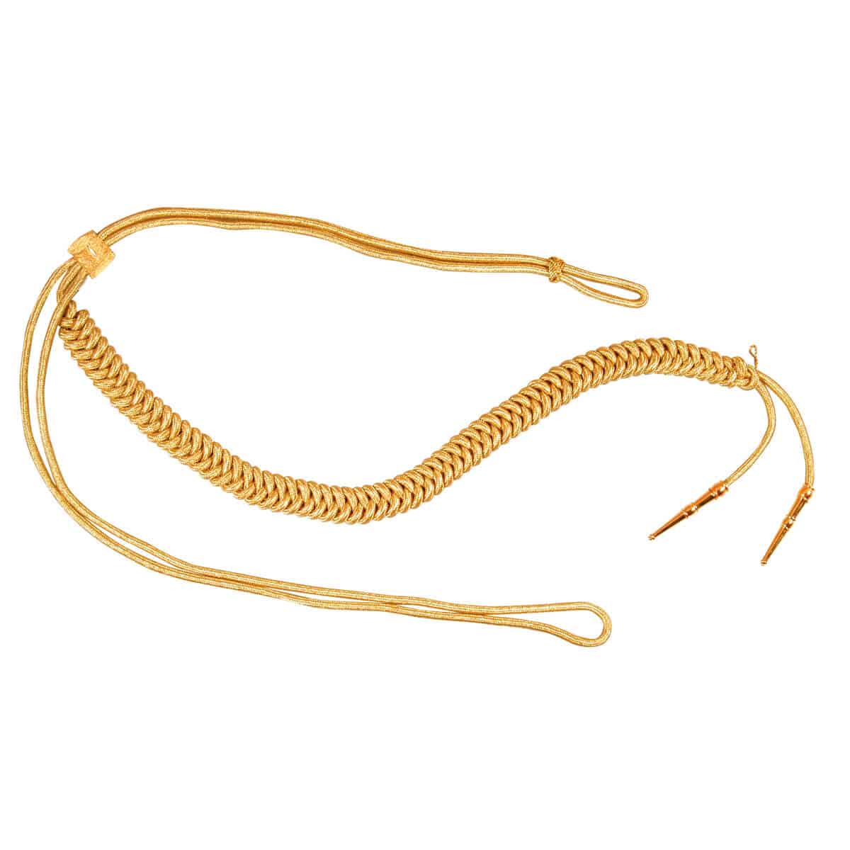 Produktbild von Fangschnur 1 Breitgeflecht mit 2 Spitzen (gold oder silber)