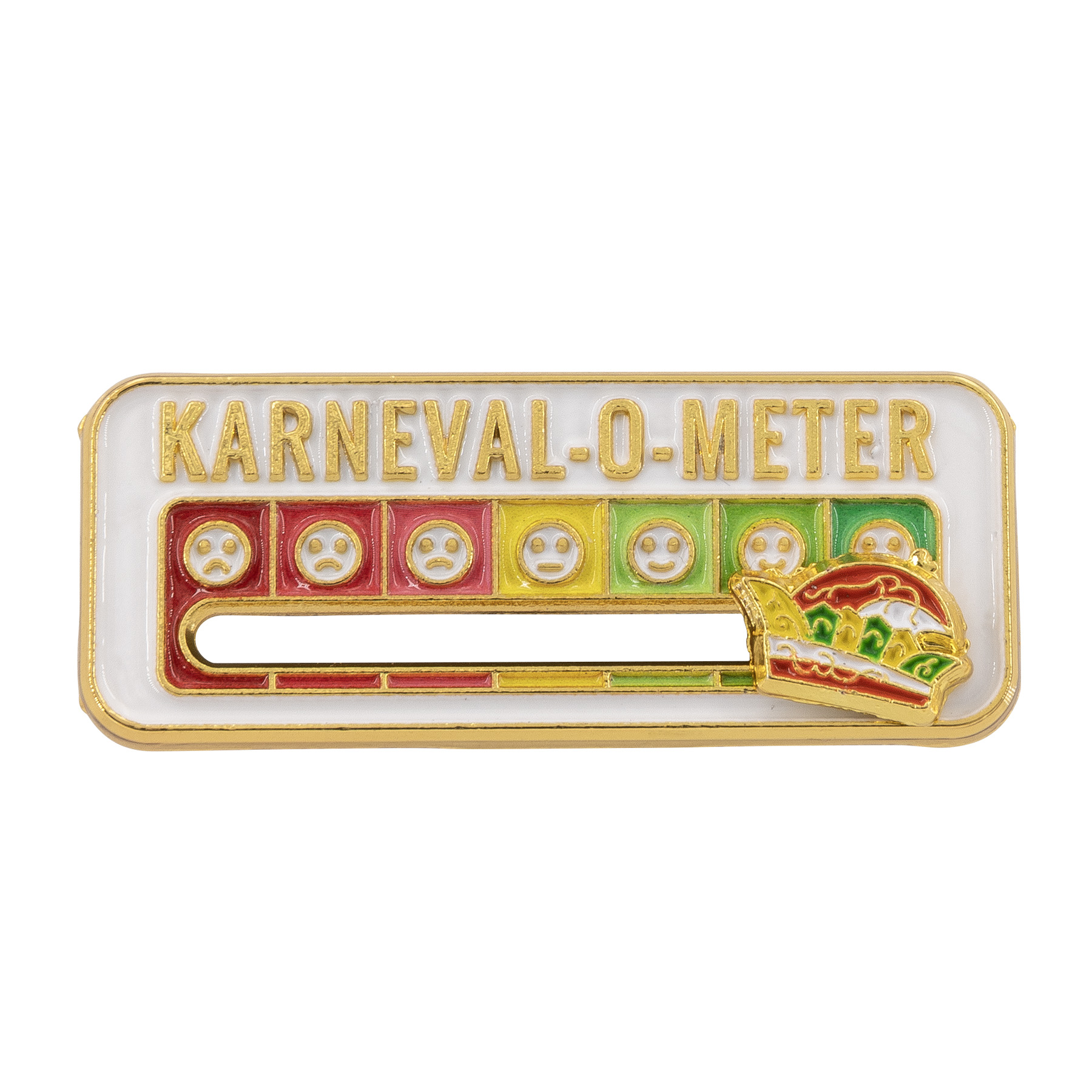 Produktbild von Karnevalspin "Karneval-O-Meter" mit Schieberegler