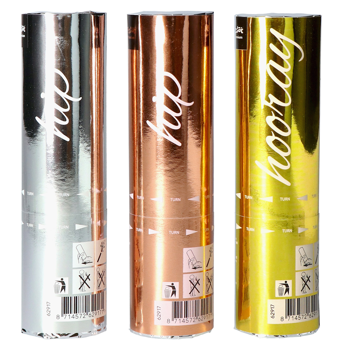 Produktbild von Konfettikanonen Schimmer - 3er Set