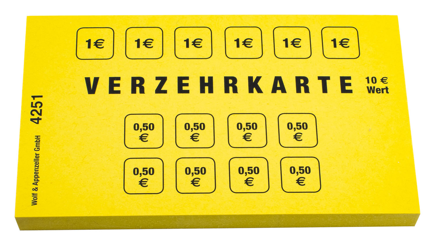 Produktbild 2 von Verzehrkartenblock 10€