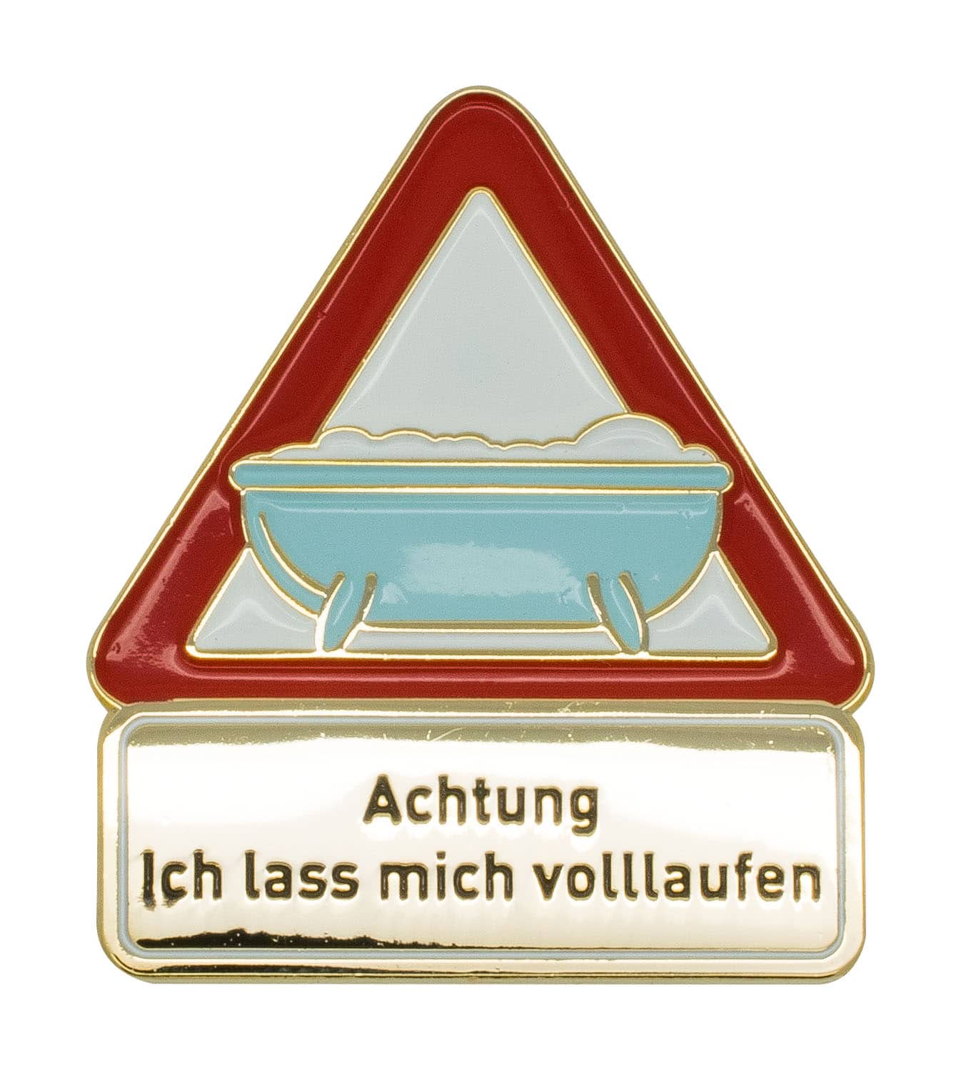 Produktbild von Achtung Badewanne - Pin