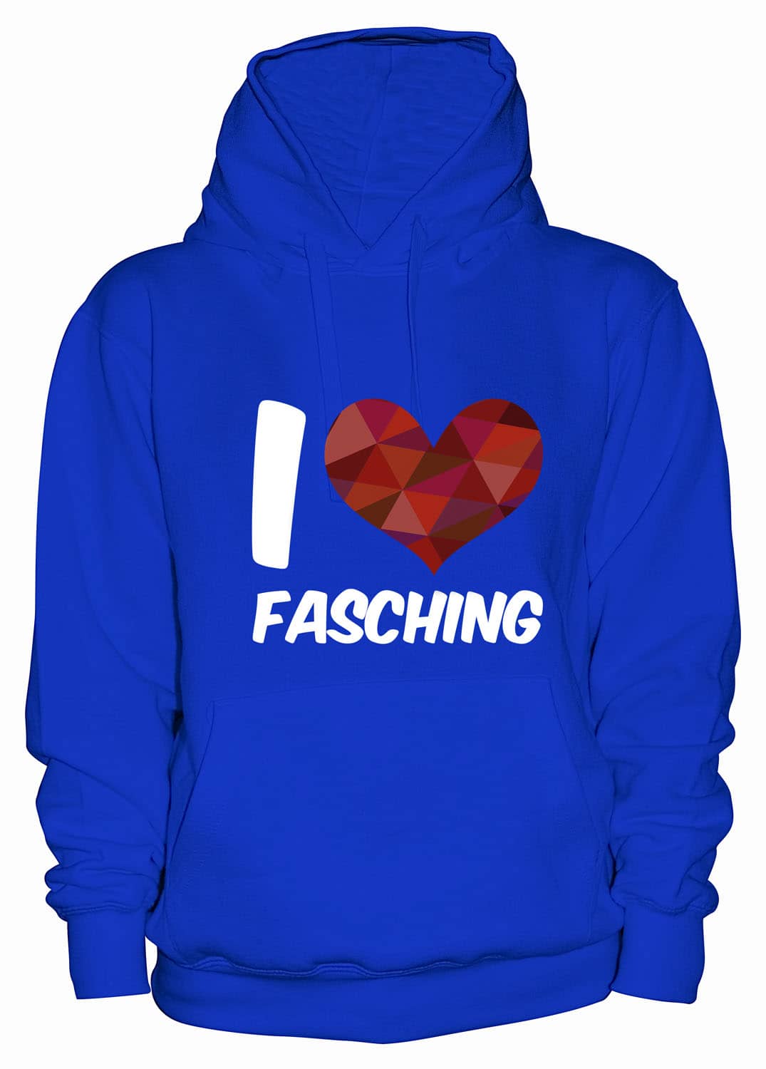 Produktbild von Hoodie "I Love Fasching" - Damen