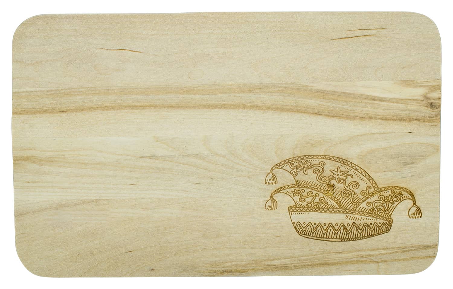 Produktbild von Frühstücksbrettchen mit Narrenkappe und Ihrem Namen