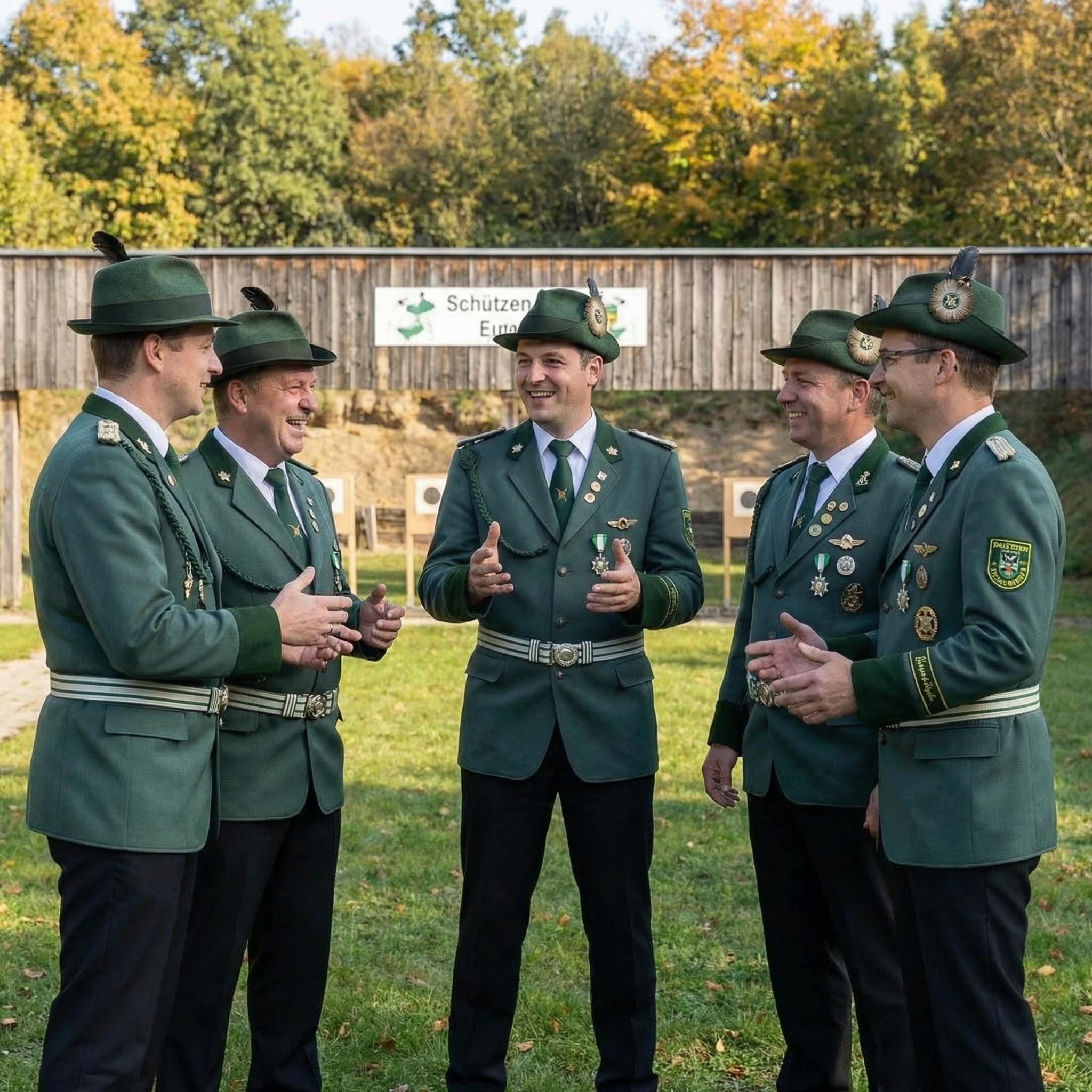Produktbild 4 von Feldbinde silber mit grünen Streifen (grün National)