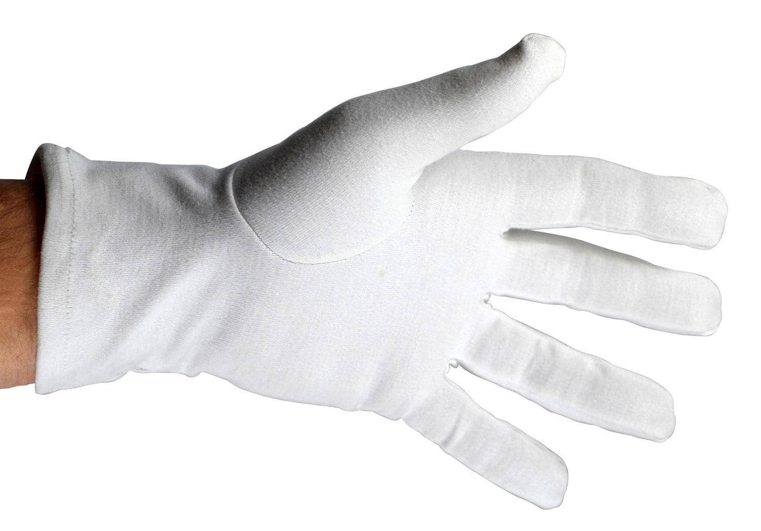 Produktbild 2 von Premium Baumwollhandschuhe weiß - ohne Druckknopf