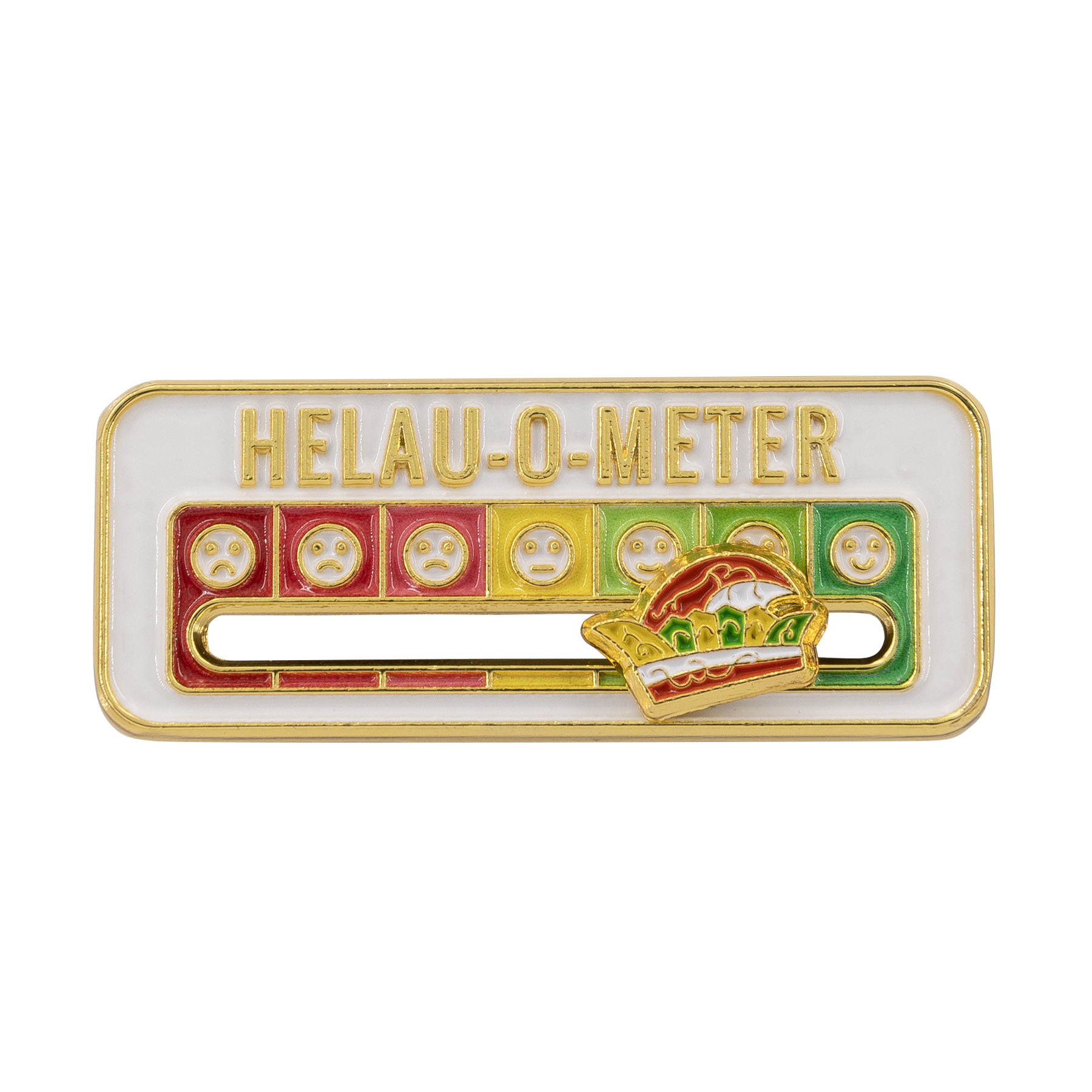 Produktbild von Karnevalspin "Helau-O-Meter" mit Schieberegler