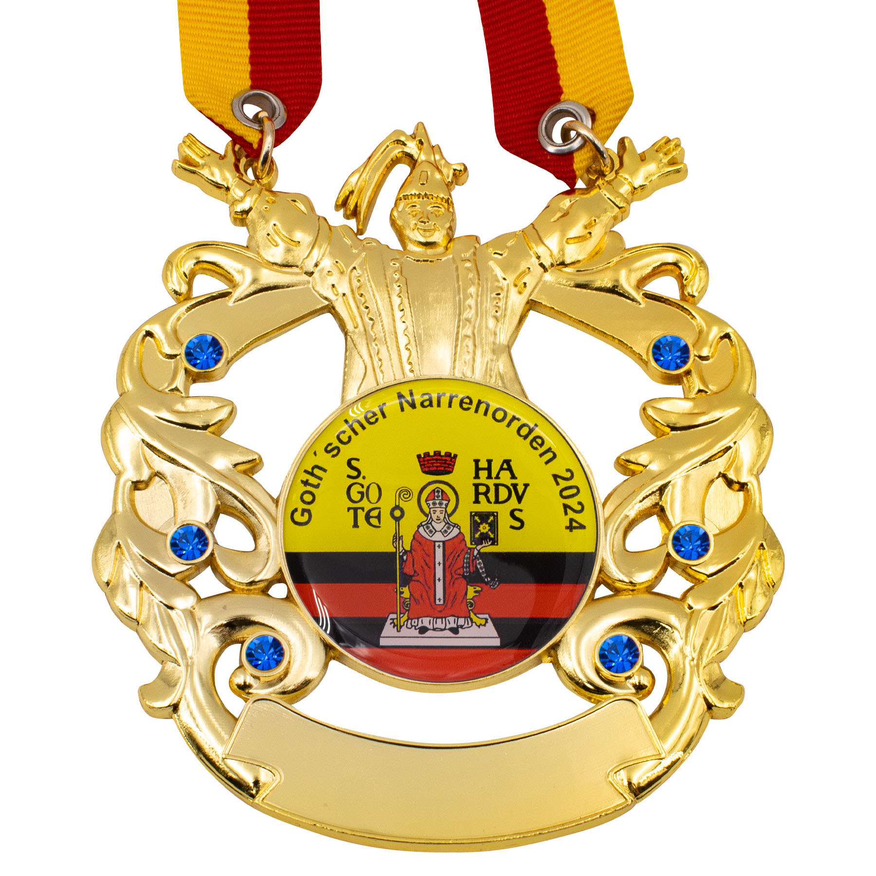 Produktbild von Karnevalsorden "Prinz" gold