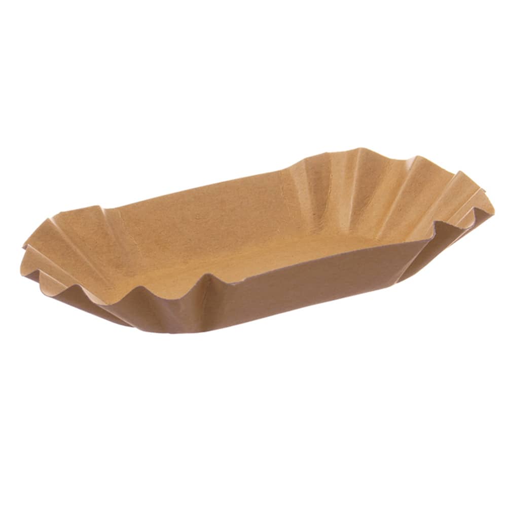 Produktbild von BIO-Pappschalen "Pommesschale", braun-bio, oval - 250 Stk.