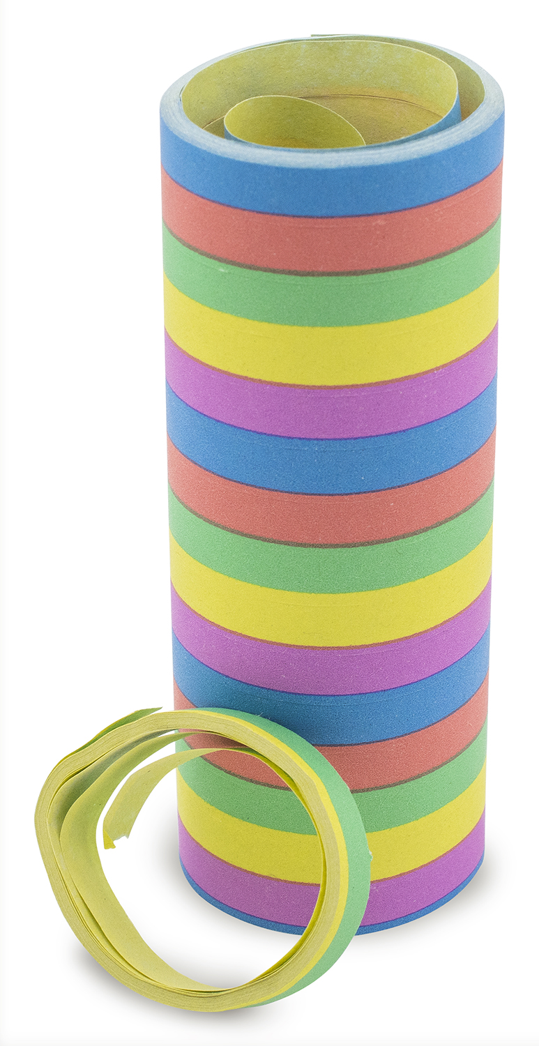 Produktbild von Luftschlangen bunt, gestreift