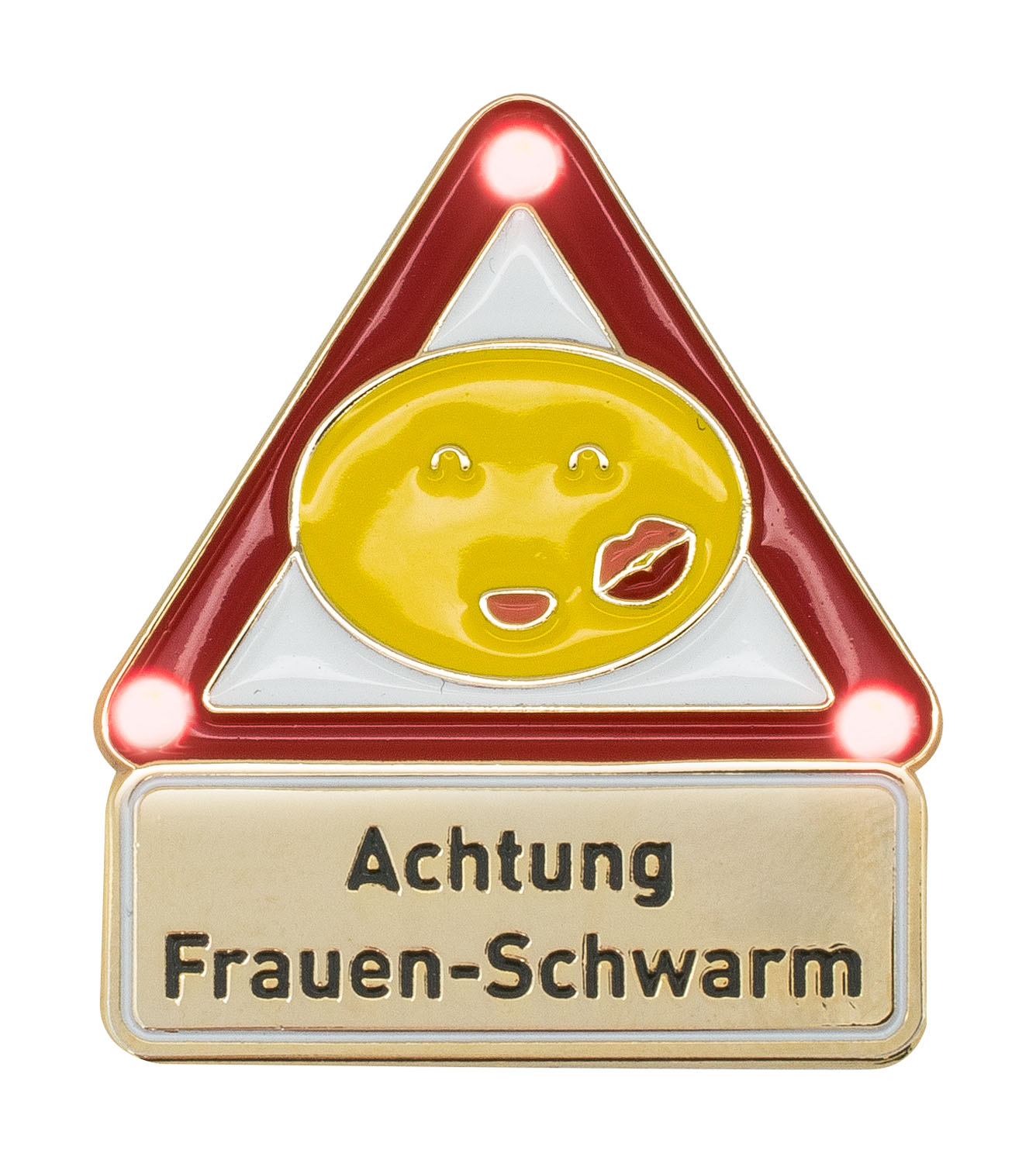 Produktbild von Achtung - Frauenschwarm - Pin mit Blinkis