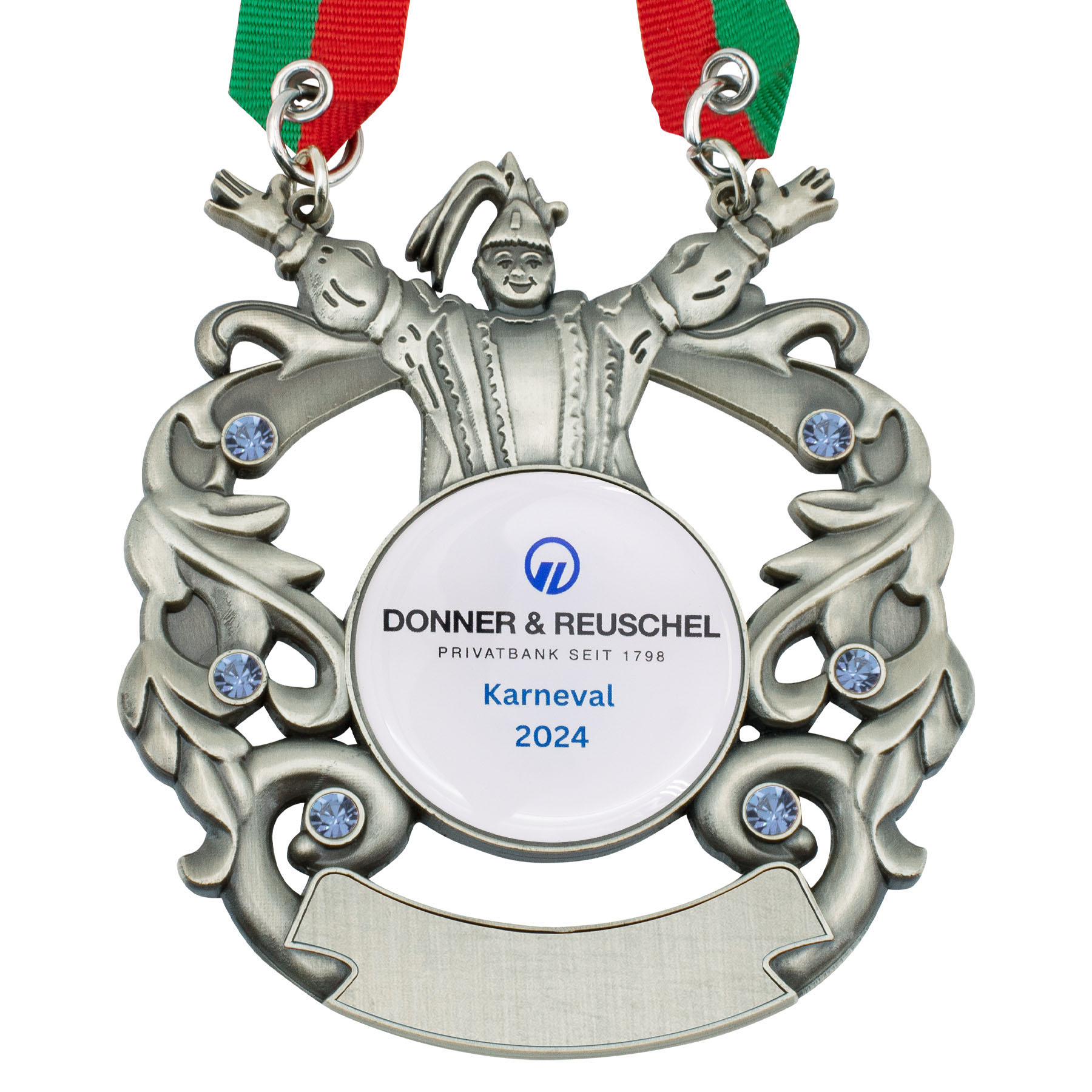 Produktbild von Karnevalsorden "Prinz" altsilber
