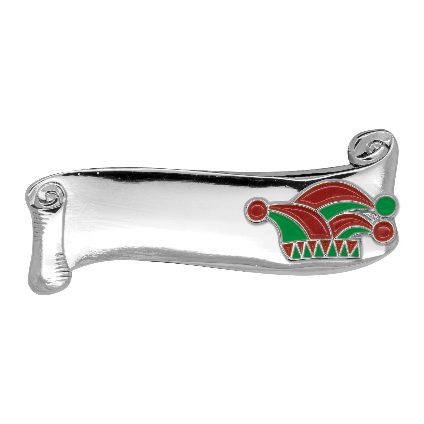 Produktbild von Narrenspange silber mit Gravurfläche