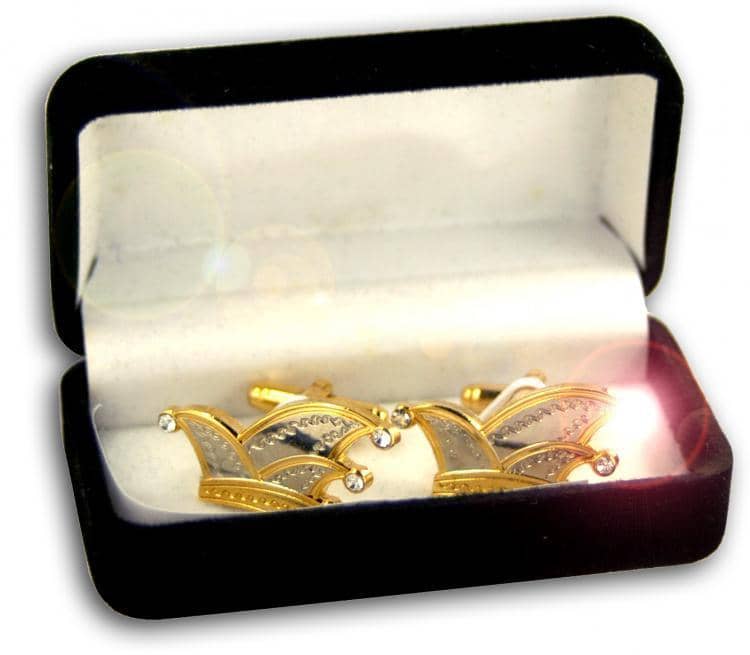 Produktbild 2 von Paar Manschettenknöpfe "Narrenkappe"