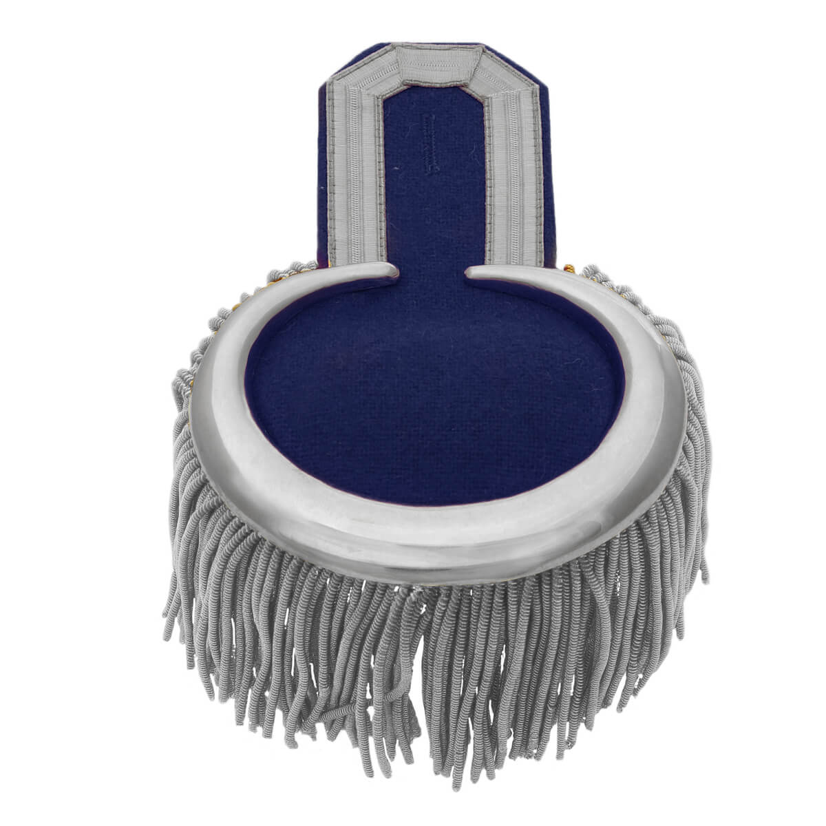 Produktbild von Epauletten silber (ein Paar) mit Fransen