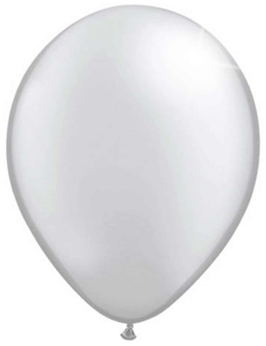 100 Luftballons Silber Metallic - Ø 30cm