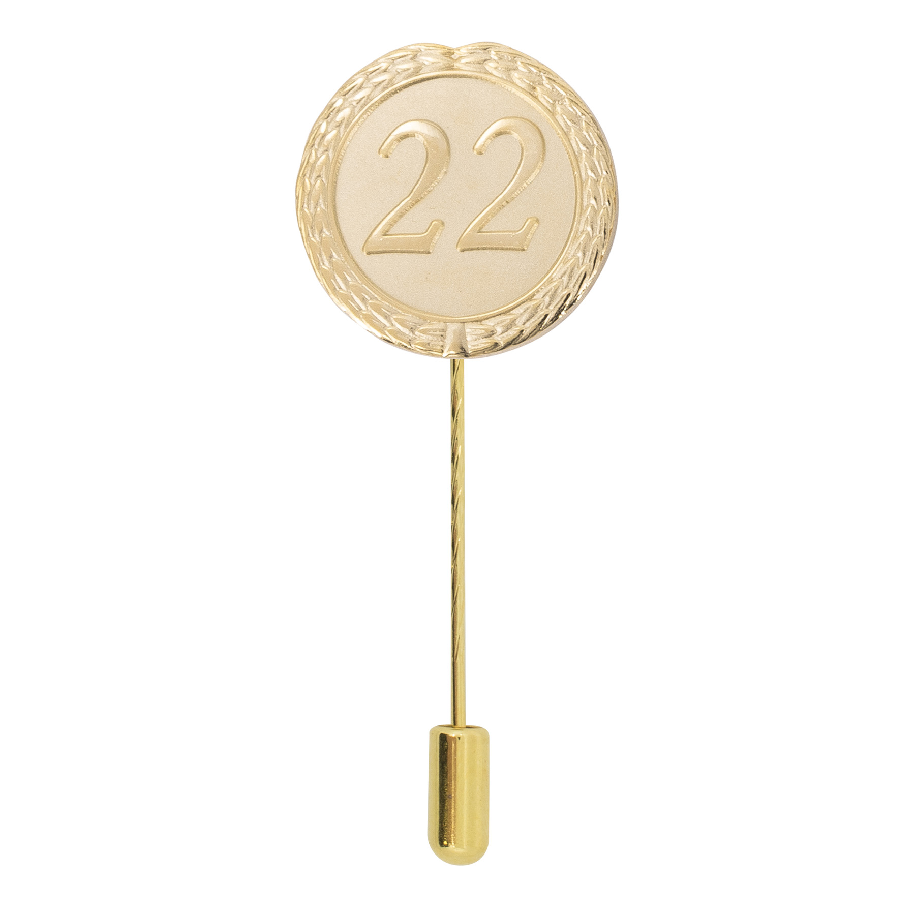 Produktbild von Anstecknadel 22 Jahre Gold
