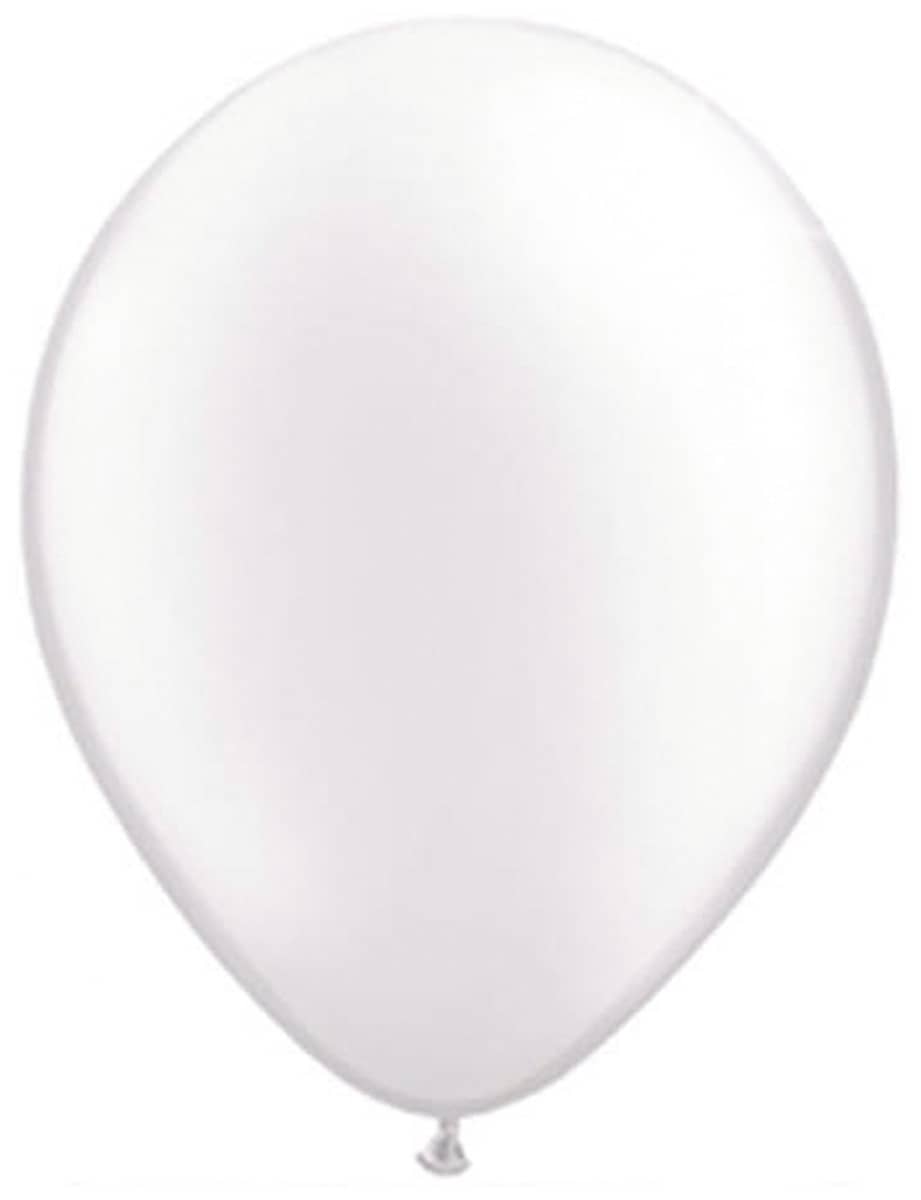 Produktbild von 100 Luftballons Weiß Metallic - Ø 30cm