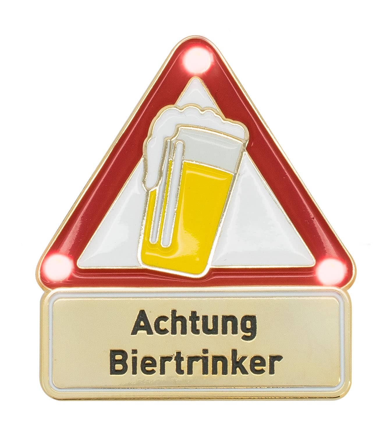 Produktbild von Achtung Biertrinker - Pin mit Blinkis