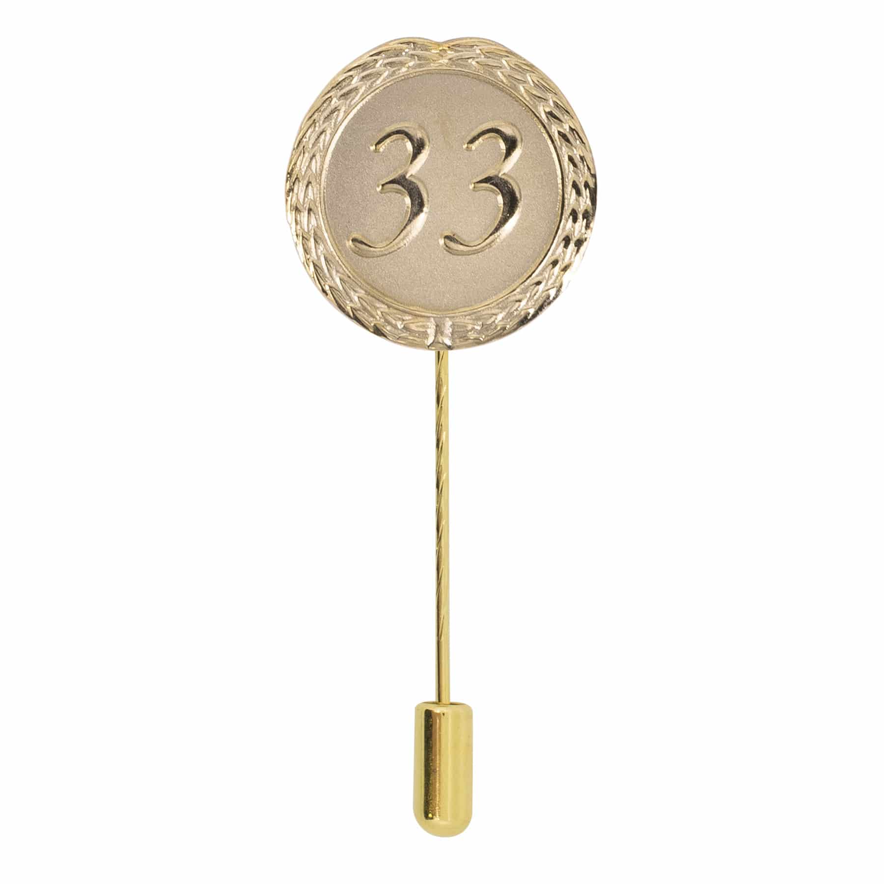 Produktbild von Anstecknadel 33 Jahre Gold