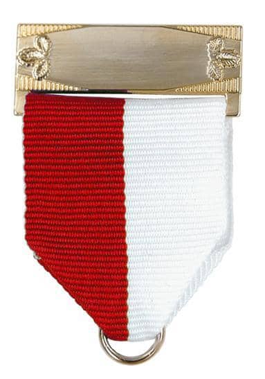 Produktbild von Bandschluppe mit Gravurfeld in gold
