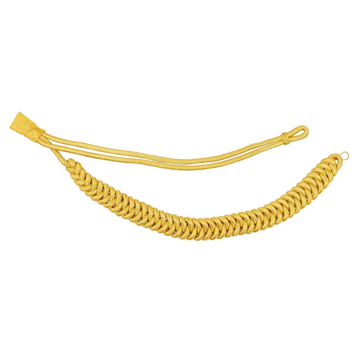 Produktbild von Fangschnur gold 1 Breitgeflecht und 1 Schlinge