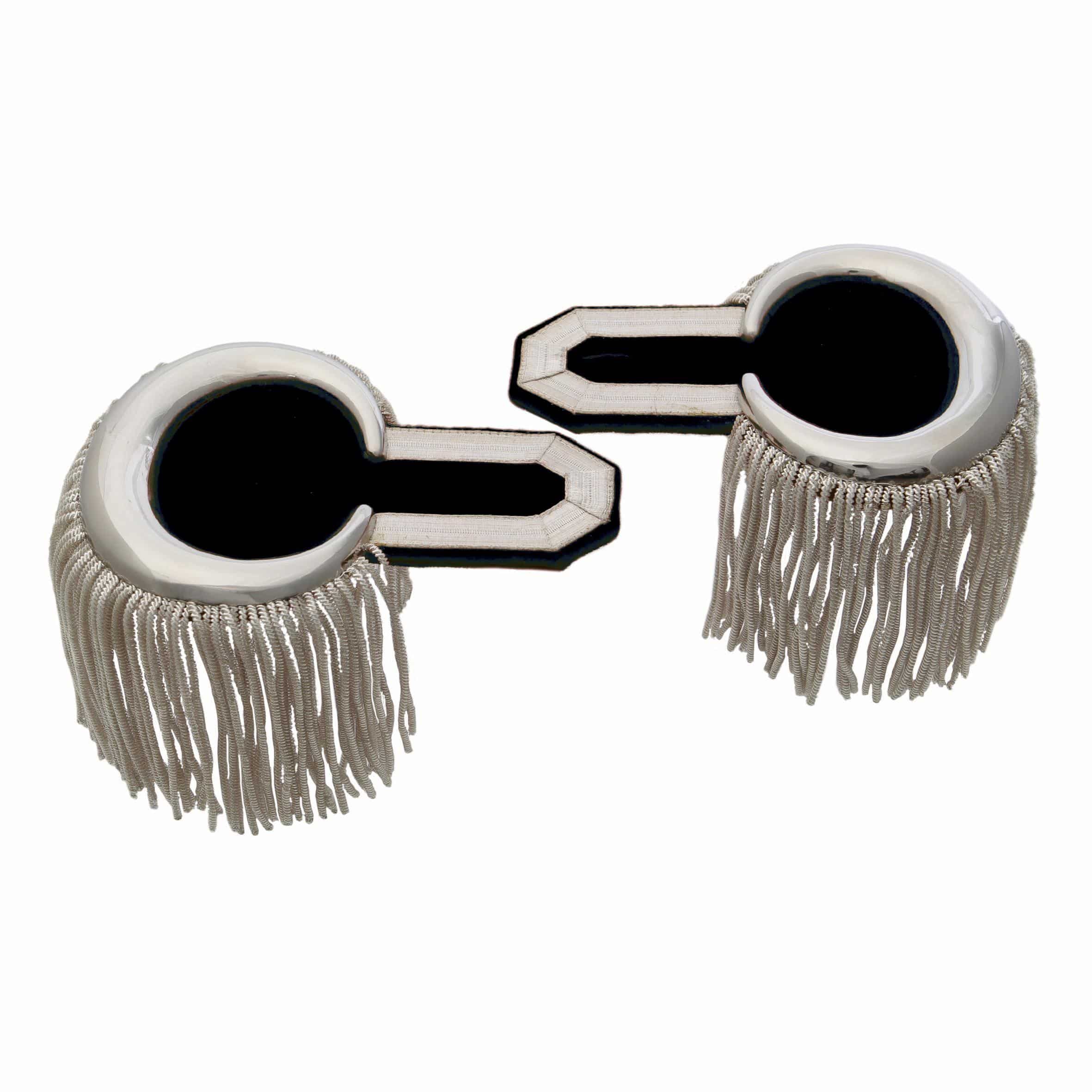 Produktbild 2 von Epauletten silber (ein Paar) mit Fransen