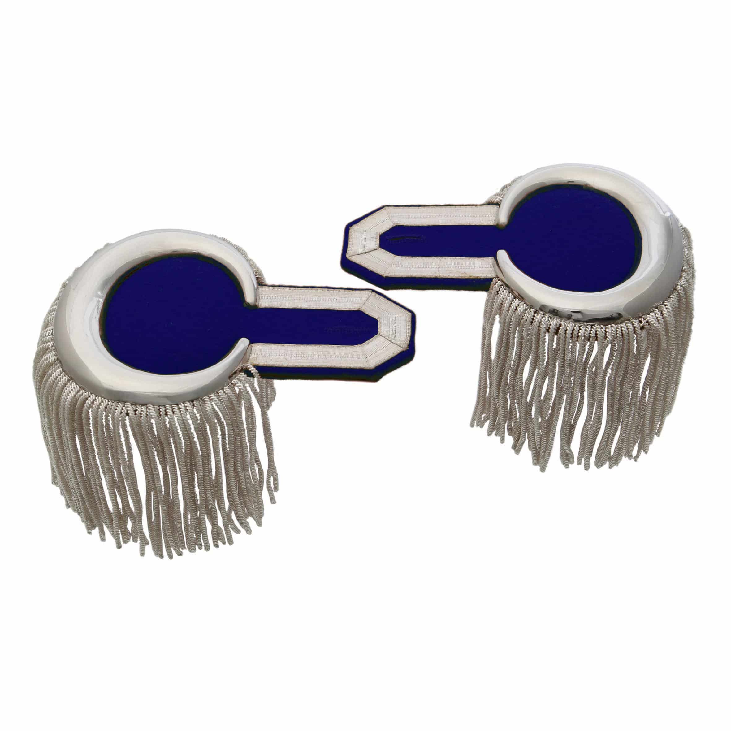 Produktbild 2 von Epauletten silber (ein Paar) mit Fransen