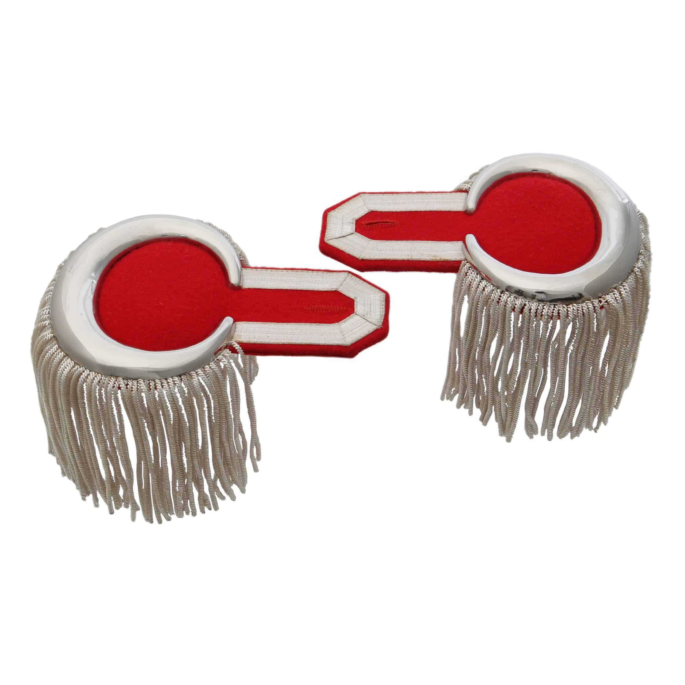 Produktbild 2 von Epauletten silber (ein Paar) mit Fransen