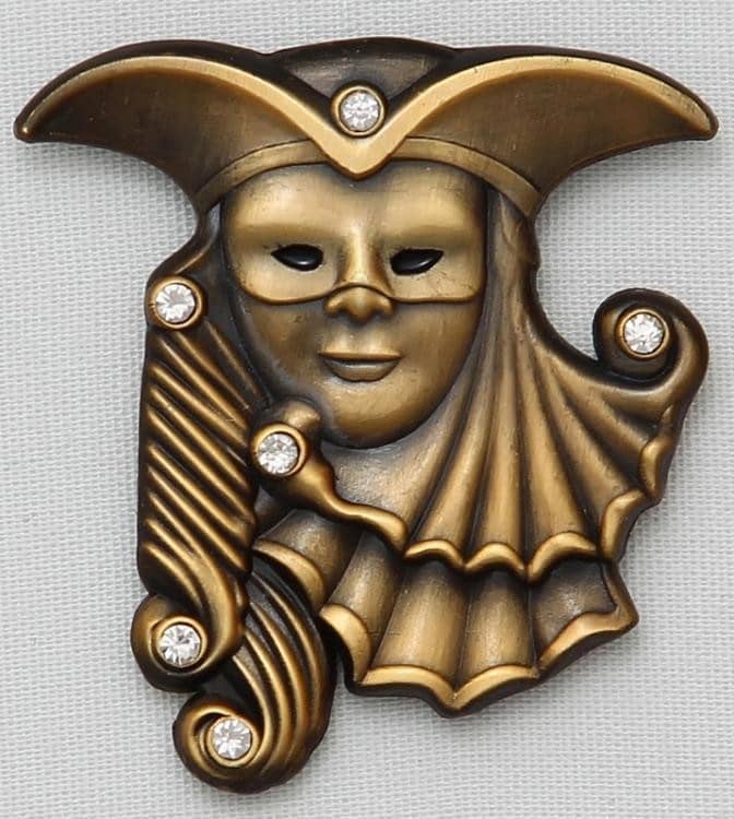 Produktbild von Karnevalsbrosche: venezianische Maske
