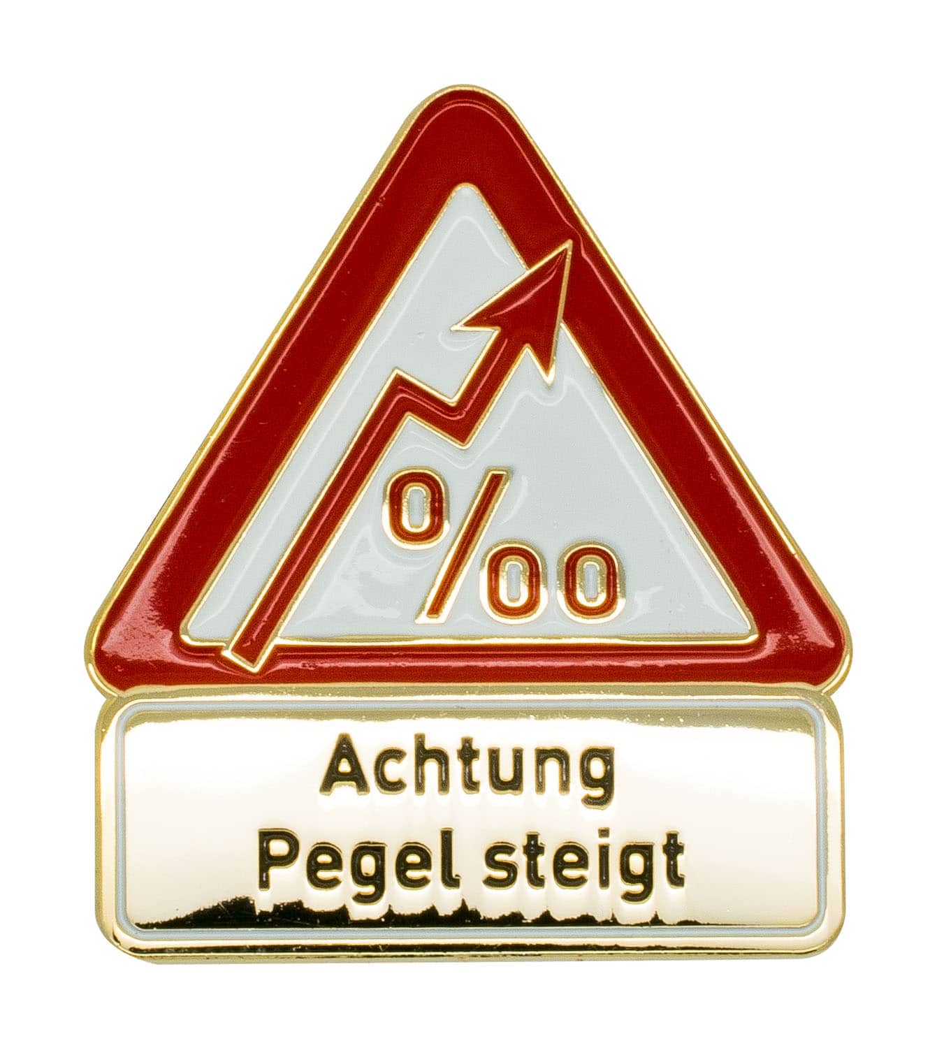 Produktbild von Achtung Pegel steigt - Pin