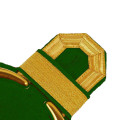 Tressenspangen (ein Paar) gold für Epauletten - Farbe - gold-grün