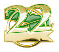 Jubiläumspin - 22 Jahre - Farbe - grün