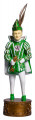 Figur Karnevalsprinz - Farbe - grün/weiß