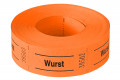 Rollenbons "Wurst" 1000 Abrisse - Farbe - orange