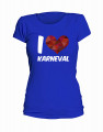T-Shirt "I Love Karneval" - Damen