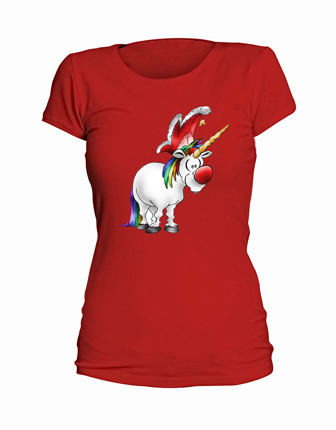  Foto zu T-Shirt "Jeckes Einhorn" - Damen kaufen bei Karnevalsorden.com 